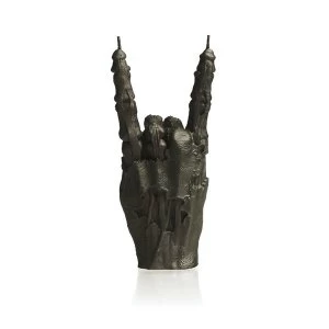 Image of Black Zombie Hand RCK Gesture Candle