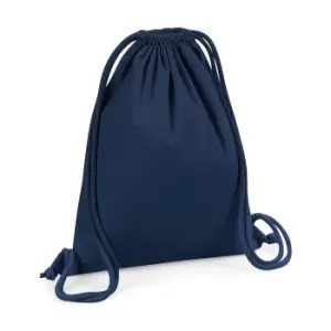 Image of Westford Mill Organic Premium Cotton Gym Sack (One Size) (French Navy)