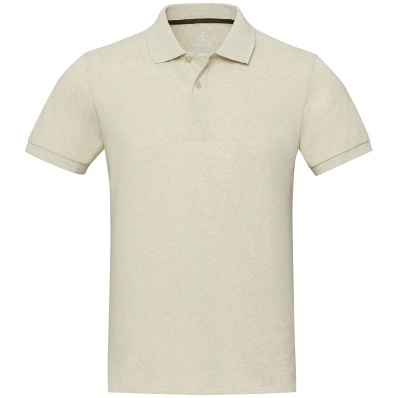 Image of Elevate NXT Mens Emerald Aware Polo Shirt in Beige Size: XS Beige Male XS