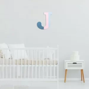 Image of Alphabet J Multicolor Decorative Wooden Wall Accessory