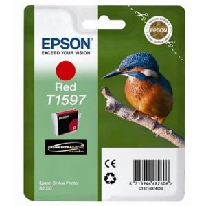 Image of Epson Kingfisher T1597 Red Ink Cartridge