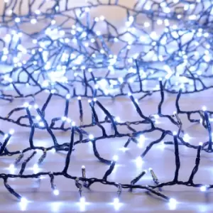 Image of Festive Indoor & Outdoor Multifunction Cluster Lights 760 Cool White LEDs