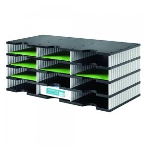 Image of Styrodoc Trio Base Unit 12 Compartments BK Base WH Sides