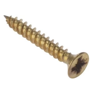 Image of ForgeFix General Purpose Pozi Compatible Screw CSK TT Electro Brass 2" x 8 Box 200