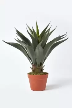 Image of Green 'Century Plant' Artificial Agave Americana with Pot, 60 cm