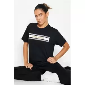 Image of I Saw It First Monte Carlo Graphic Oversized T-Shirt - Black