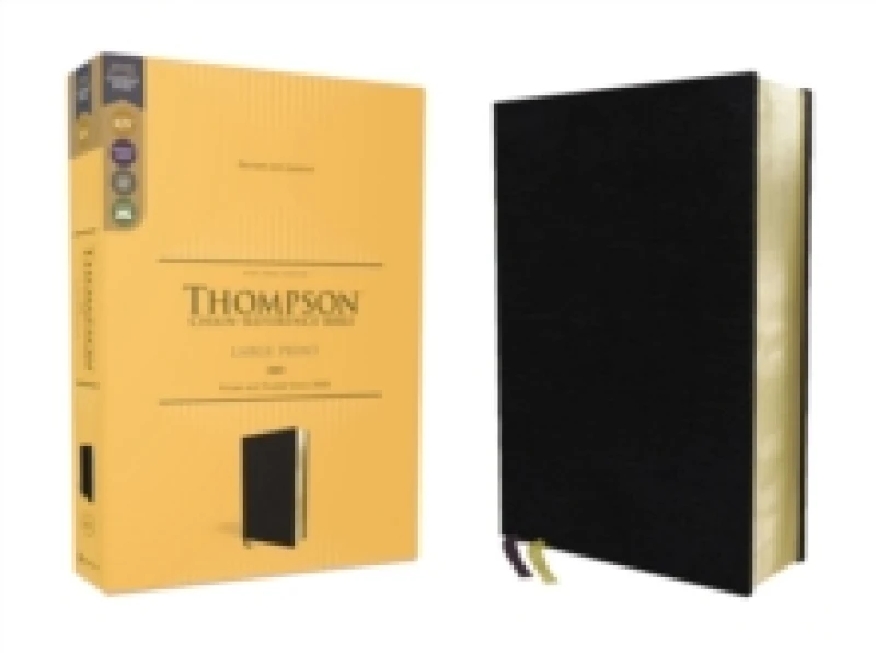 Image of KJV, Thompson Chain-Reference Bible, Large Print, Bonded Leather, Black, Red Letter, Comfort Print. Leather / fine binding. By Zondervan Books