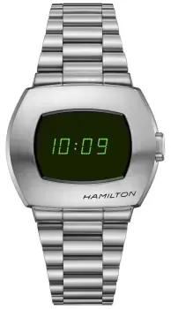 Image of Hamilton H52414131 PSR Green Digital Dial Stainless Steel Watch