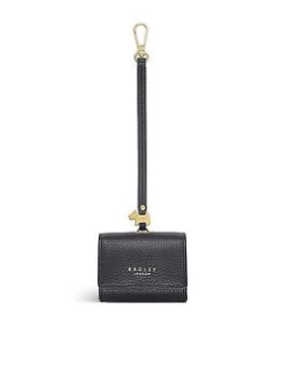 Image of Radley Leather Airpod Bag Charm - Black