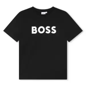 Image of Boss Large Logo T-Shirt Juniors - Black