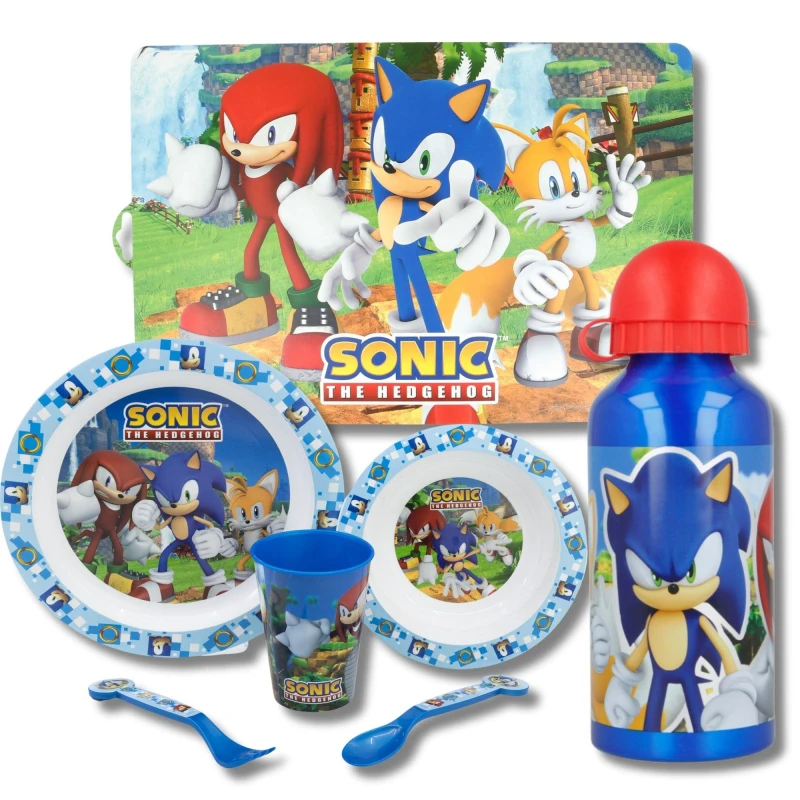 Image of Sonic 7 Piece Dinner Set Red unisex One Size