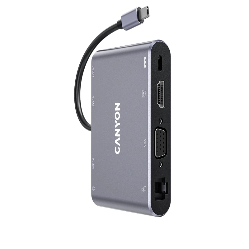 Image of Canyon DS-14 USB 3.2 Gen 1 (3.1 Gen 1) Type-C Grey
