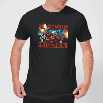 Image of Marvel Deadpool Maximum Effort T-Shirt - Black - 4XL - Black