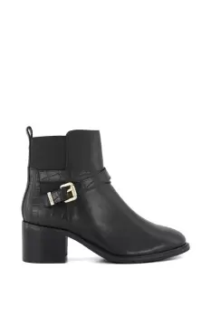 Image of 'Pout' Leather Ankle Boots