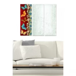 Image of MDF5998763 Multicolor Decorative MDF Painting (3 Pieces)