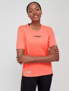 Image of adidas Terrex T-Shirt - Light Red, Light Red Size M Women