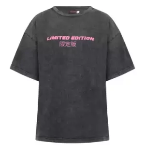 Image of Skinny Dip Skinny Dip Nella Acid Wash T-Shirt - Grey