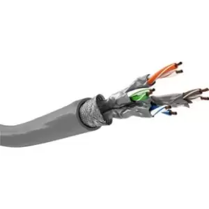 Image of Goobay S/FTP CAT 6A Network Cable - 100m - Grey