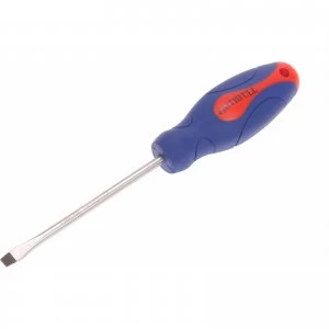 Image of Faithfull Soft Grip Flared Slotted Tip Screwdriver 5.5mm 100mm