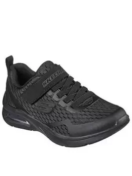 Image of Skechers Boys Microspec Max Torvix Trainers, Black, Size 3 Older