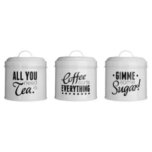Image of Premier Housewares Pun & Games Canisters - Set of 3
