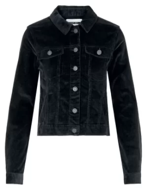 Image of Noisy May Ada Corduroy Jacket Between-seasons Jacket black