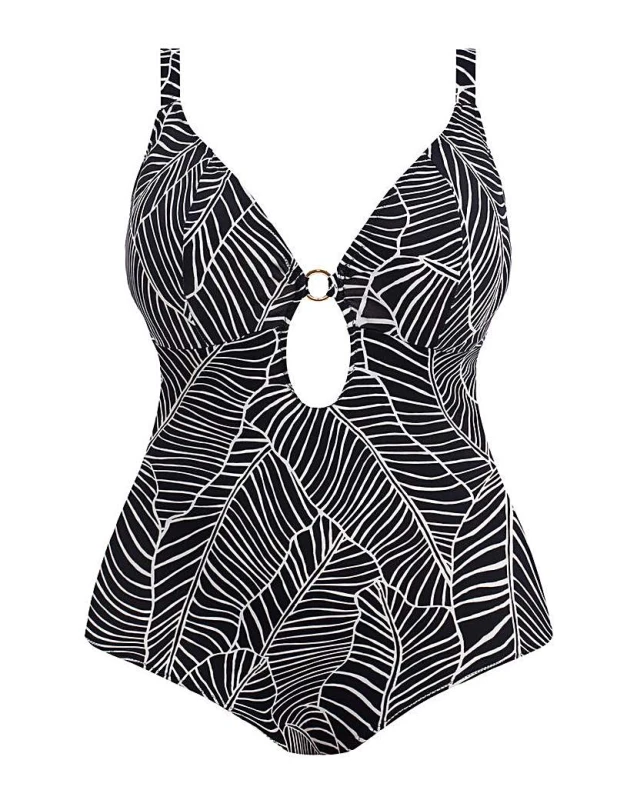 Image of Elomi Elomi Kata Beach Swimsuit Black Female 42F/FF QV21504