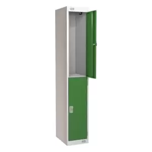 Image of 2 Door Locker 300X300X1800 Green Door