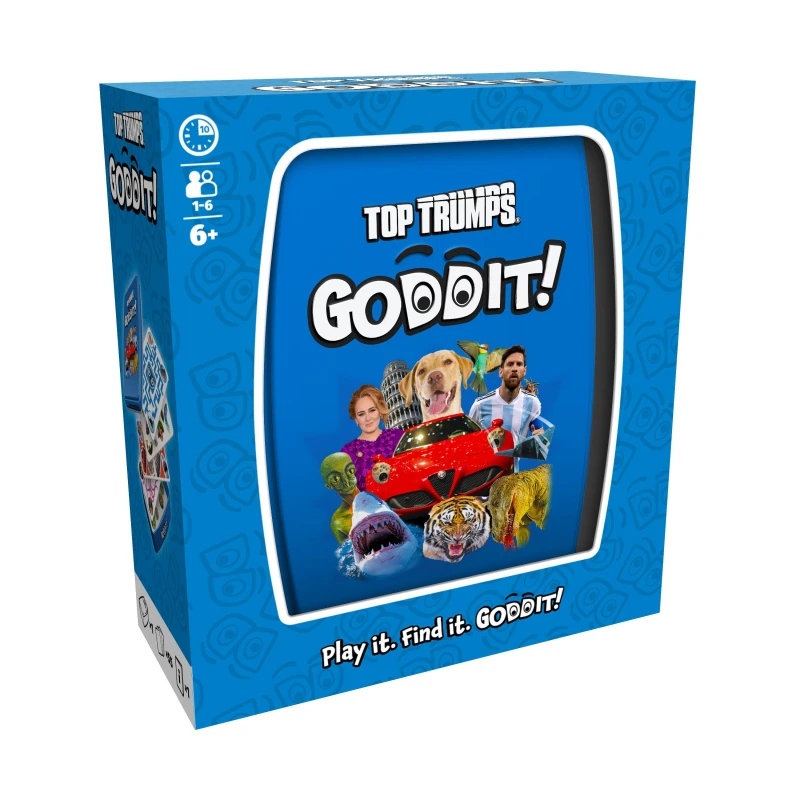 Image of Top Trumps Original Goddit! Card Game for Kids and Adults Family Game Travel Game 1 to 6 Players Makes a Great Gift for Ages 6 plus