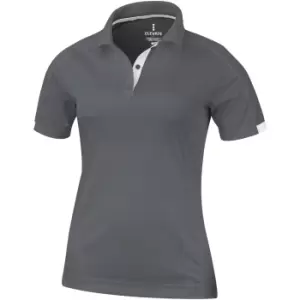 Image of Elevate Womens/Ladies Kiso Short Sleeve Polo (S) (Steel Grey)