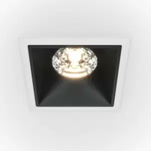 Image of Maytoni Lighting - Maytoni Maytoni Alfa LED Square Dimmable Recessed Downlight White, Black, 1050lm, 3000K