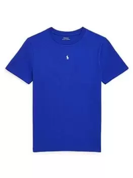 Image of Ralph Lauren Boys Central Pony T-Shirt - Sapphire Star, Blue, Size 5 Years