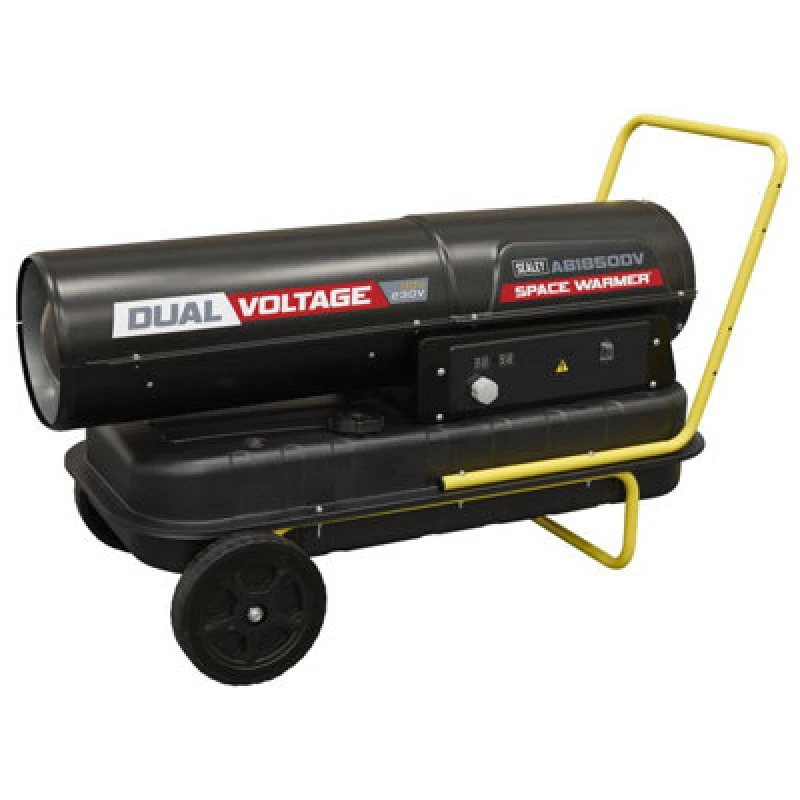 Image of Sealey AB1850DV Dual Voltage 240v/110v Kerosene or Diesel Space Heater AB1850DV