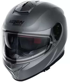 Image of Nolan N80-8 Classic N-Com Helmet, grey Size M grey, Size M
