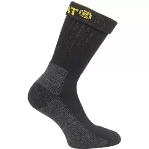 Image of CAT Workwear Mens Workwear Industrial Heavy Duty 2 Pack Work Socks UK Size 6-11