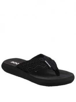Image of Rocket Dog Spotlight Lima Flip Flop - Black, Size 3, Women