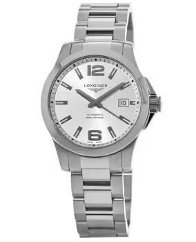 Image of Longines Conquest Silver Dial Stainless Steel Mens Watch L3.776.4.76.6 L3.776.4.76.6