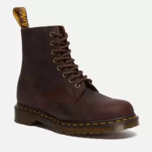 Image of Dr. Martens Mens 1460 Waxed Leather Ankle Boots - UK 8