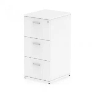 Image of Trexus 3 Drawer Filing Cabinet 500x600x1125mm White Ref I000193