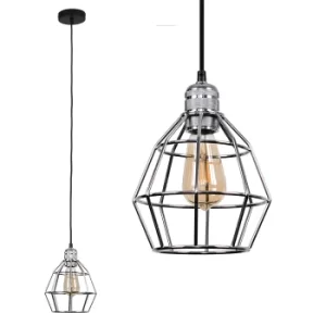 Image of Casco Chrome Pendant with Chrome Hamish Shade