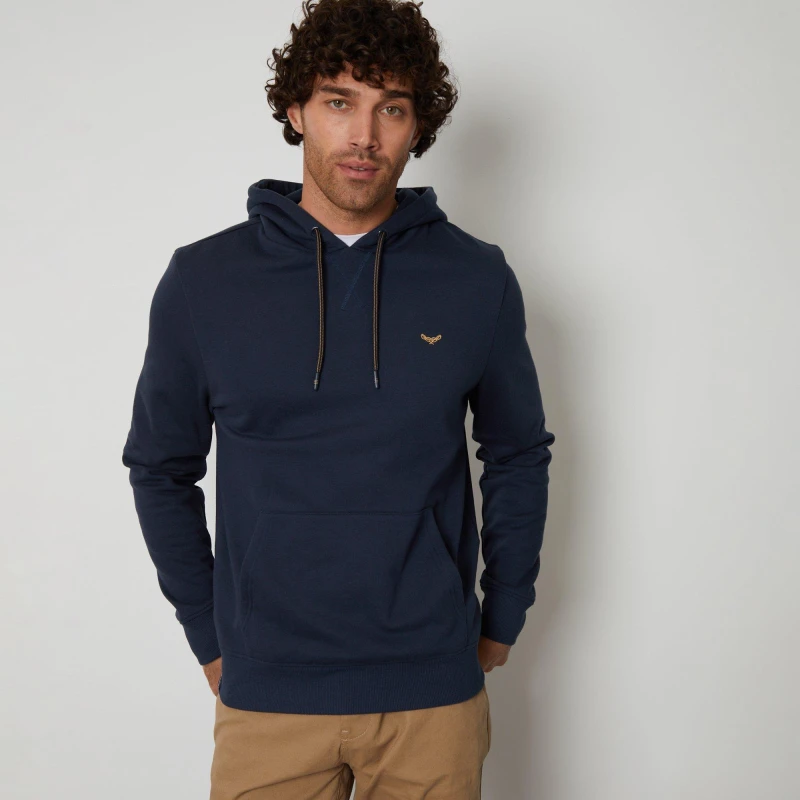 Image of Threadbare Pullover Hoodie - Blue Blue 2XL