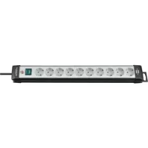Image of Brennenstuhl 1951500100 Power strip (+ switch) 10x Black, White PG connector