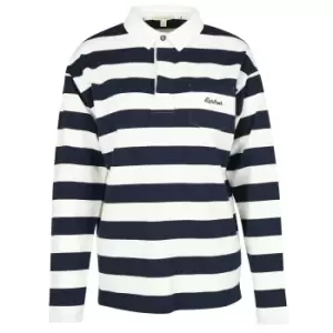 Image of Barbour Womens Ellison Top Navy Stripe 18