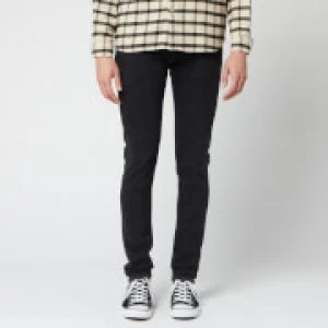 Image of Edwin Mens ED-85 Slim Tapered Drop Crotch Ayano Black Denim Jeans - Kagami Wash - W38/L30