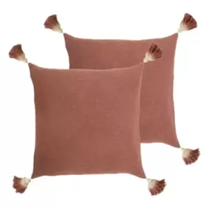 Image of Furn. Eden Twin Pack Polyester Filled Cushions Rose