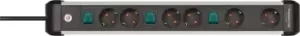 Image of Brennenstuhl 1391030601 power extension 3m 6 AC outlet(s) Indoor...