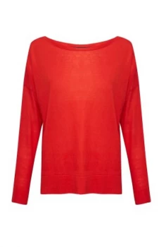 Image of French Connection Spring Light Knit Jumper Red