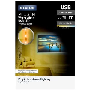Image of Status Warm White USB LED TV Mood Light