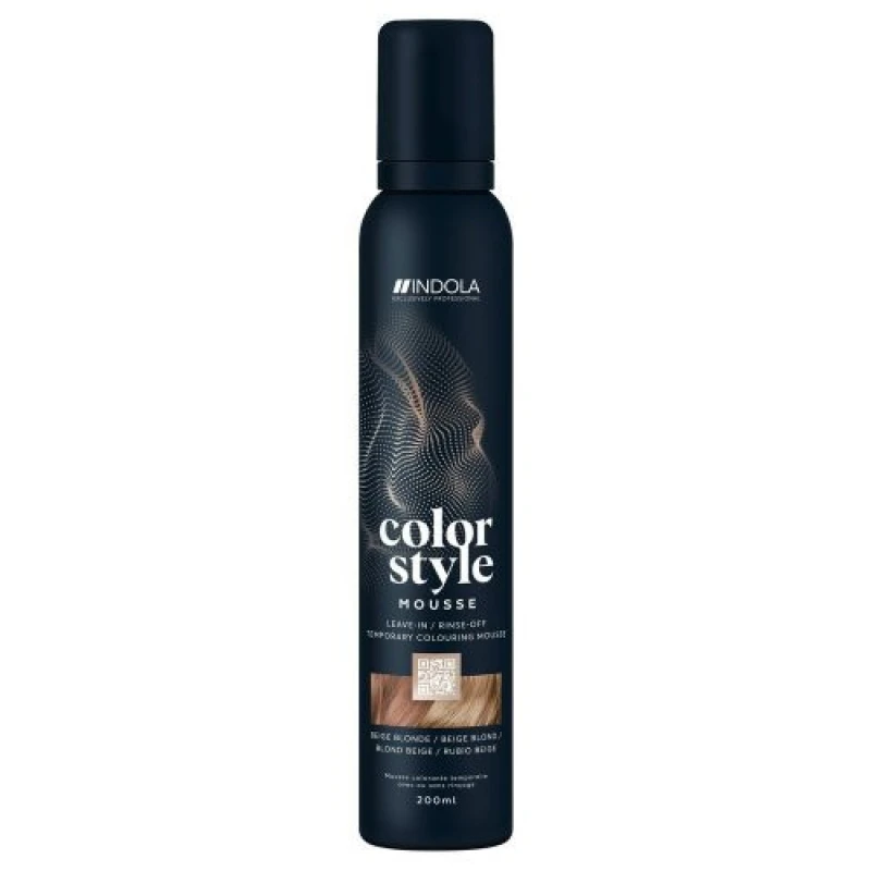 Image of Indola Color Style Mousse Beige Blonde
