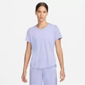 Image of Nike Dri-FIT One Womens Standard Fit Short-Sleeve Top - Purple